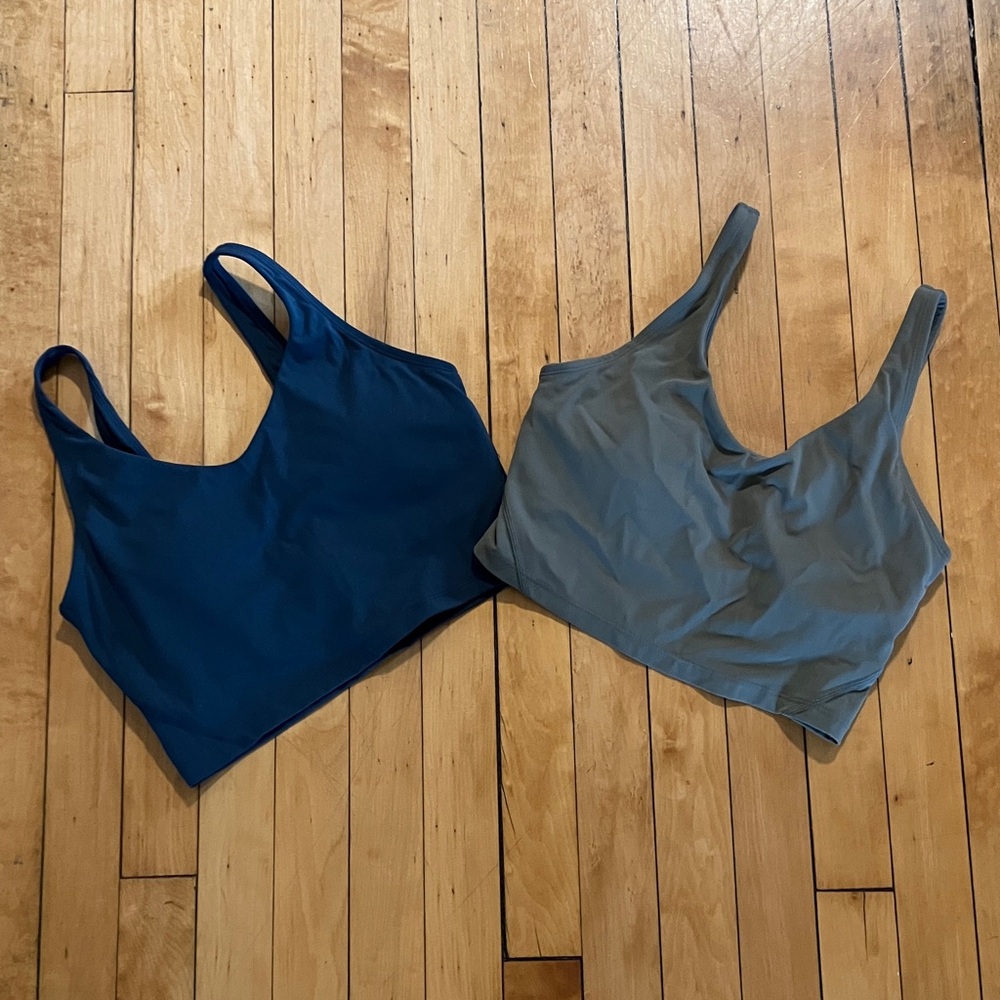 HALARA Navy Blue and Slate Gray Sports Bras Duo